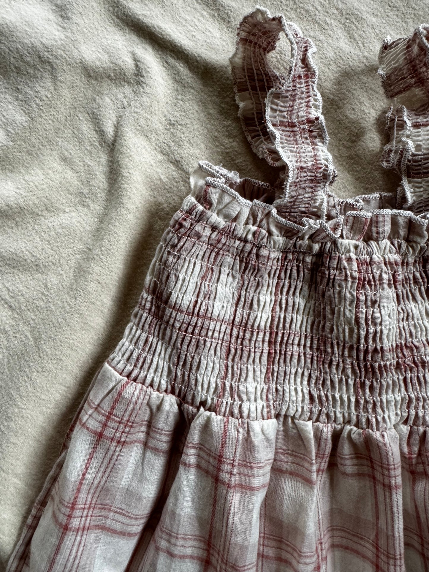 Plaid sleeveless Dress
