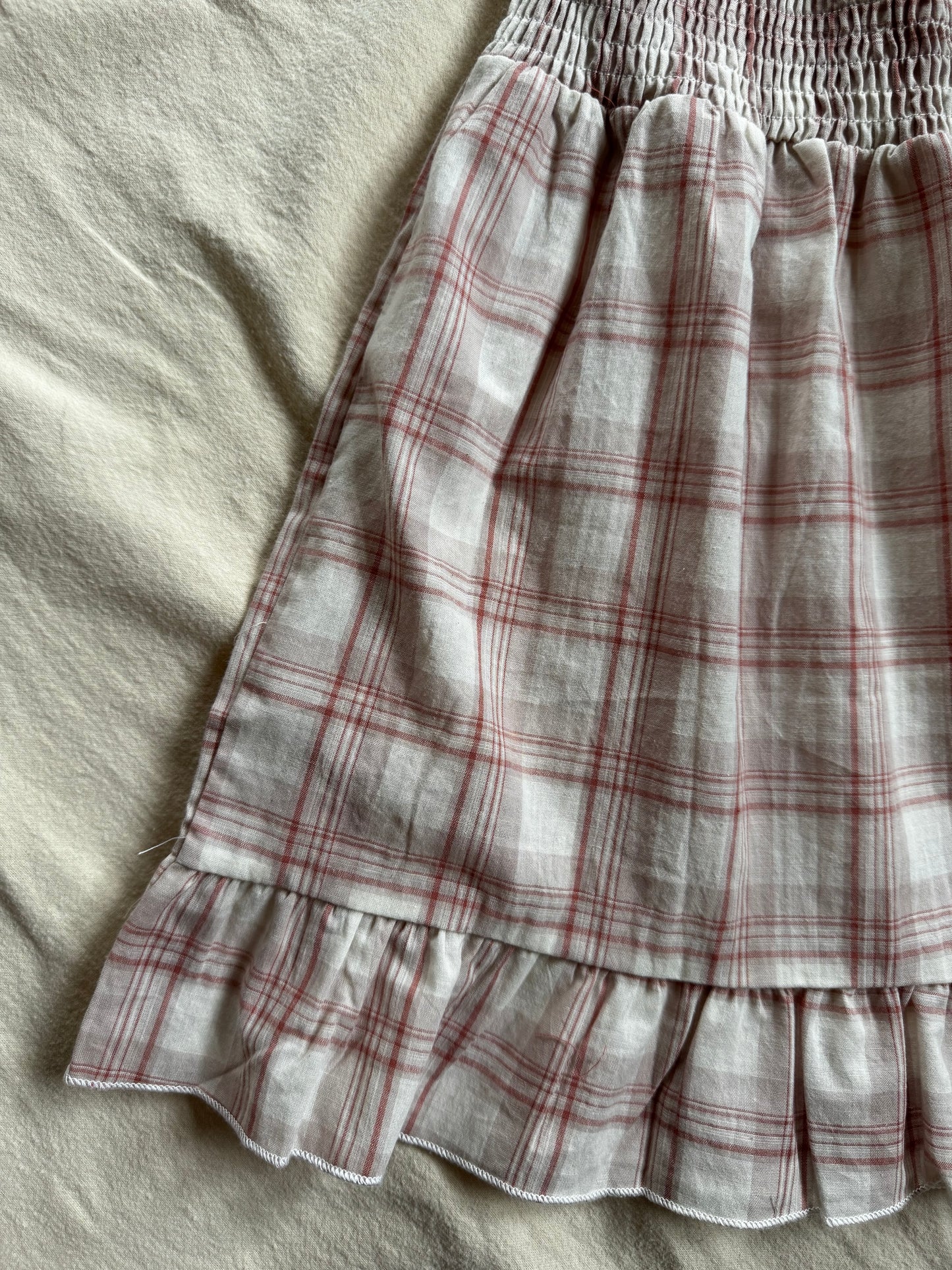 Plaid sleeveless Dress