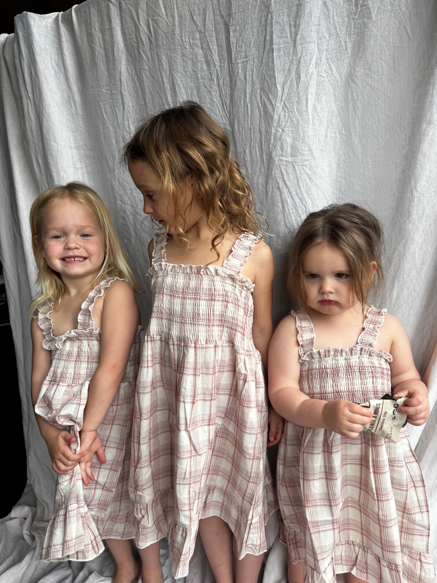 Plaid sleeveless Dress