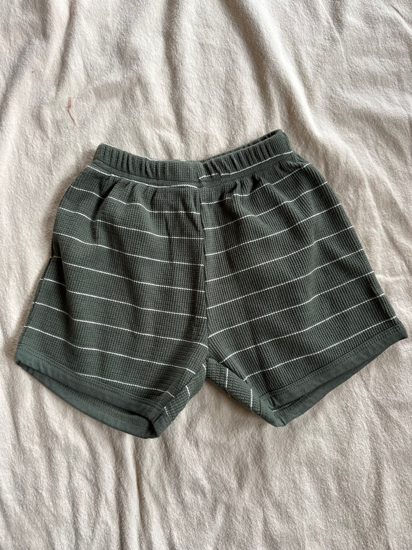 olive striped set